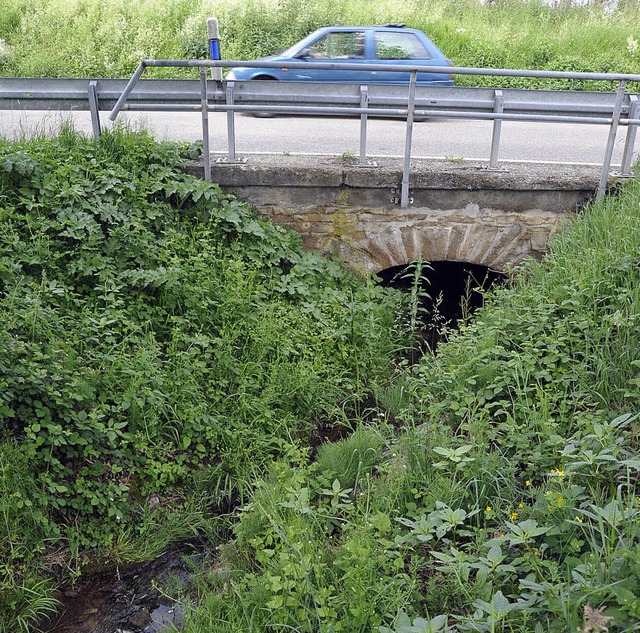 Die Engstelle am Muggardtbach soll entschrft werden.  | Foto: Volker Mnch