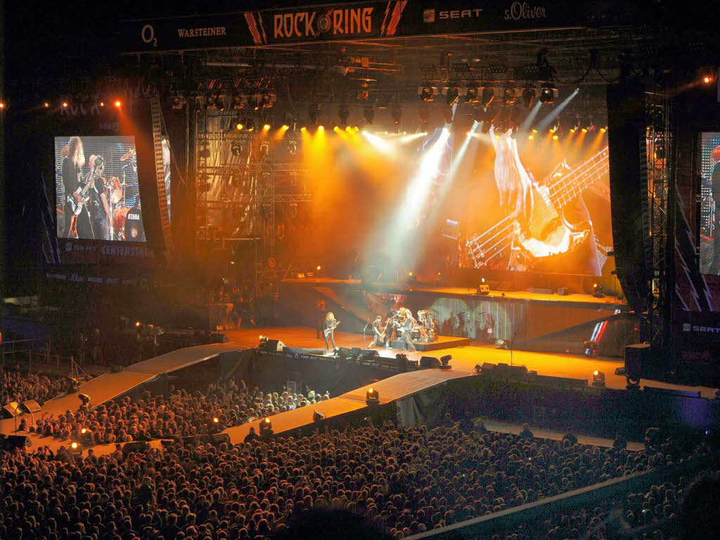 Zweieinhalb Stunden Metallica gab es fr die Ring-Besucher.