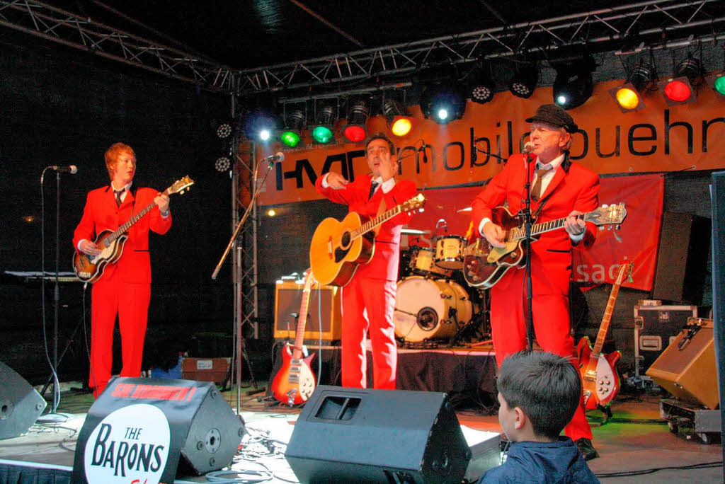 Beste Stimmung bei voller Lautstrke und vollen Glsern. Bei Wein und Musik war in Staufen drei Tage lang alles geboten,