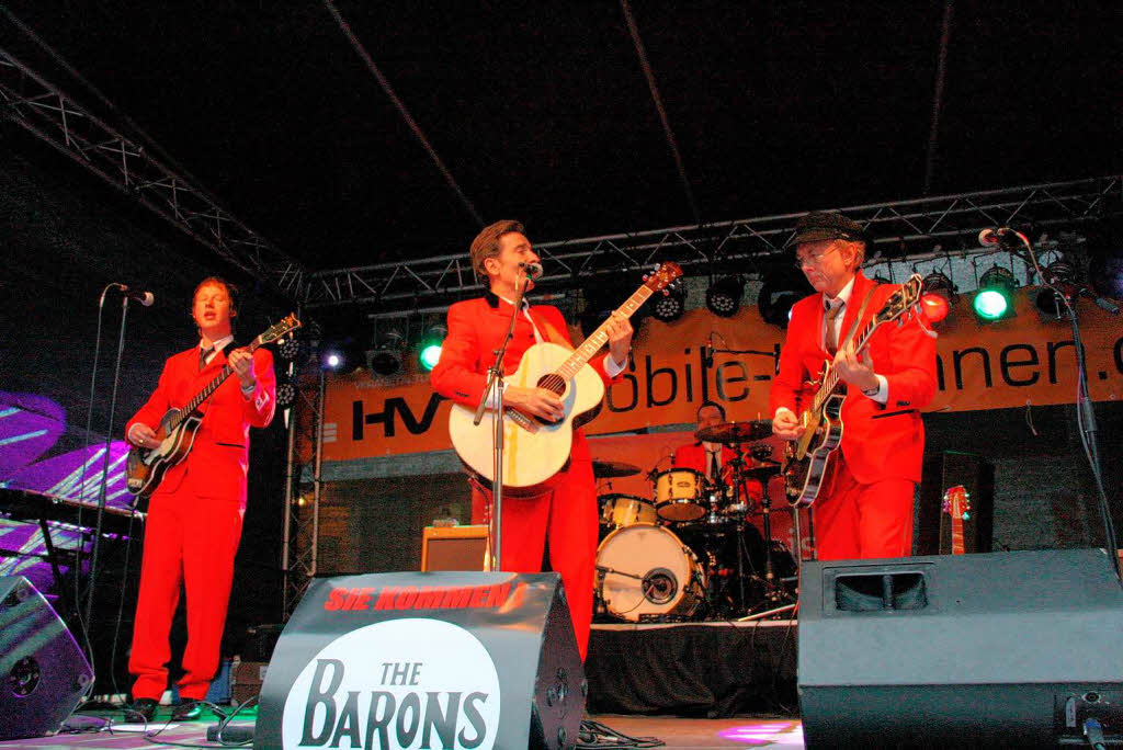 Beste Stimmung bei voller Lautstrke und vollen Glsern. Bei Wein und Musik war in Staufen drei Tage lang alles geboten,