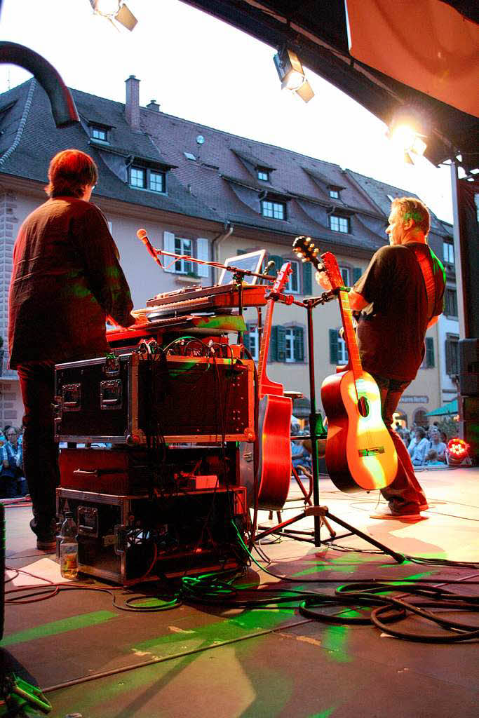 Beste Stimmung bei voller Lautstrke und vollen Glsern. Bei Wein und Musik war in Staufen drei Tage lang alles geboten,