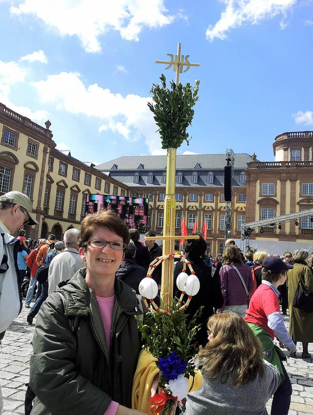 Der Pilgerstab aus der Pfarrkirche St....aldshut.                                | Foto: Franz-Josef Gnther