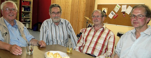 Hans Gnter Birkle, Dieter Mller, Fri...e zu Ehrenmitgliedern ernannt worden.   | Foto: Christian Ringwald