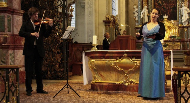Gerhard Gnann, Orgel, Claudia Kienzler...Sebastian Bach und Sigfrid Karg-Elert   | Foto: Hans-Jrgen kugler
