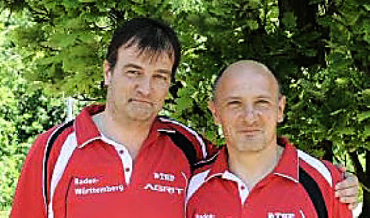 Deutsche Doppelmeister: Philip Dannegger (links) und Bruno Lehmann  | Foto: maier