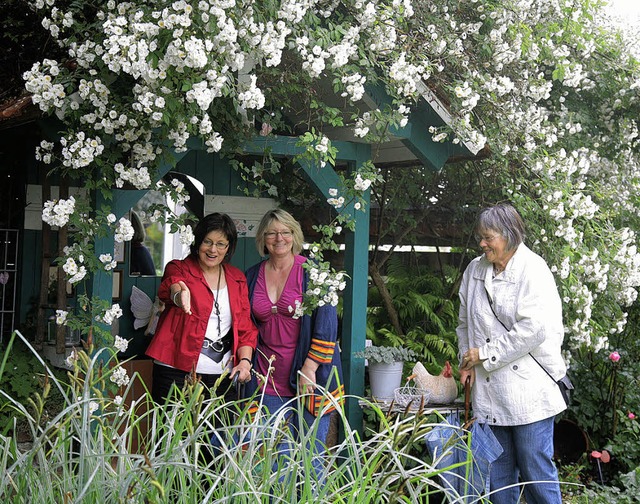 Der Garten von Helga Ghringer in Kipp...nen Sonntag das Ziel vieler Besucher.   | Foto: Sandra Decoux-kone