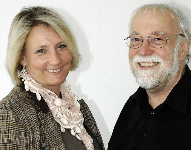 Silvia Neidhardt und Wolfgang Schell vom Betreuungsteam   | Foto: LAUBER