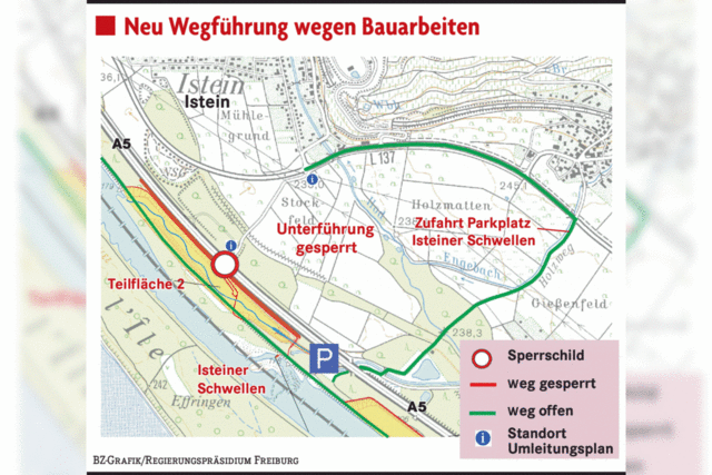 Baustellen-Umleitungen dienen der Sicherheit