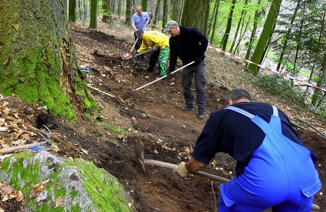 Bau der Cross-Country-Strecke in Bad Sckingen  | Foto: bz