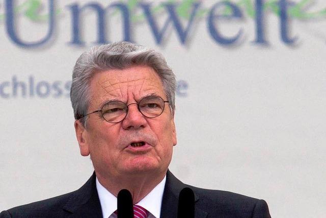 Gauck warnt vor Planwirtschaft beim Ökostrom