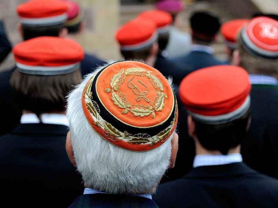 Burschenschaftler – hier bei ein... in Eisenach am vergangenem Wochenende  | Foto: dapd