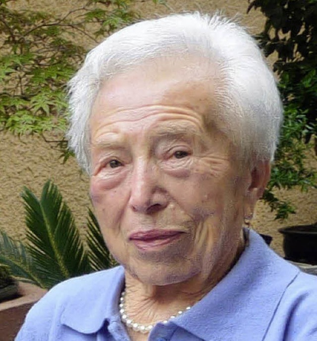Marta Voler, lteste Nimburgerin,  wurde 95 Jahre alt.   | Foto: Lauffer