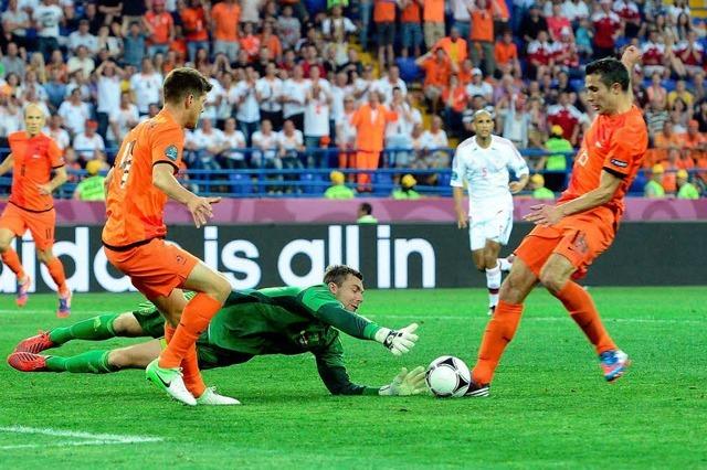 EM 2012: Dnen schlagen Holland 1:0