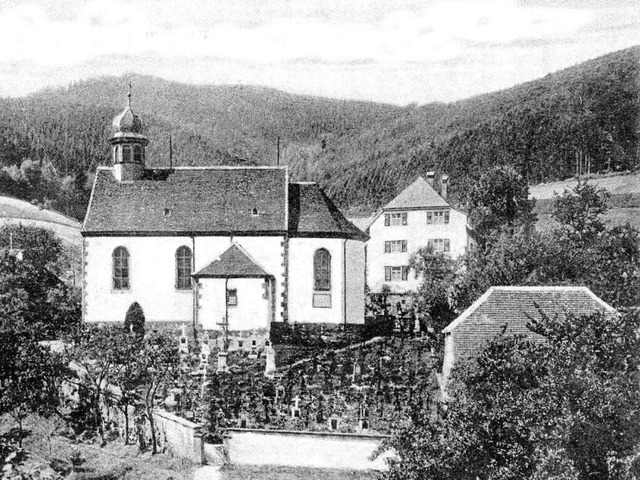 Die Kirche St. Peter und Paul im Freib...ischen Aufnahme aus den 1920er-Jahren.  | Foto: Archiv Hans Sigmund