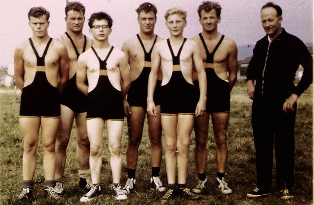 Foto beim Mannschaftsturnier 1964 in W...eler und Friedrich Rach (von links).   | Foto: TuS