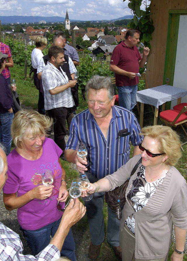 Weinprobe im Rebberg  | Foto: Heinz Vollmar