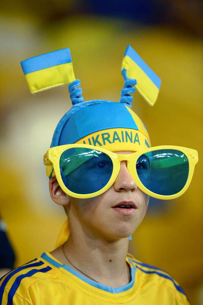 Ukrainischer Fan.