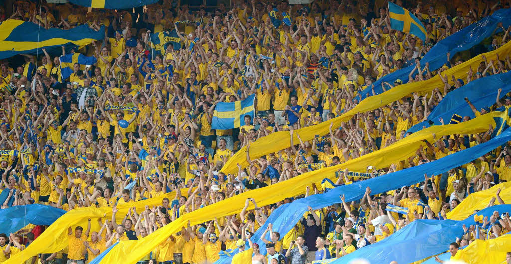 Schwedische Fans in Kiew.