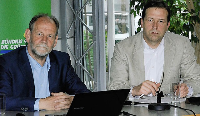 Michael Cramer (links) und Thomas Marwein  | Foto: ges