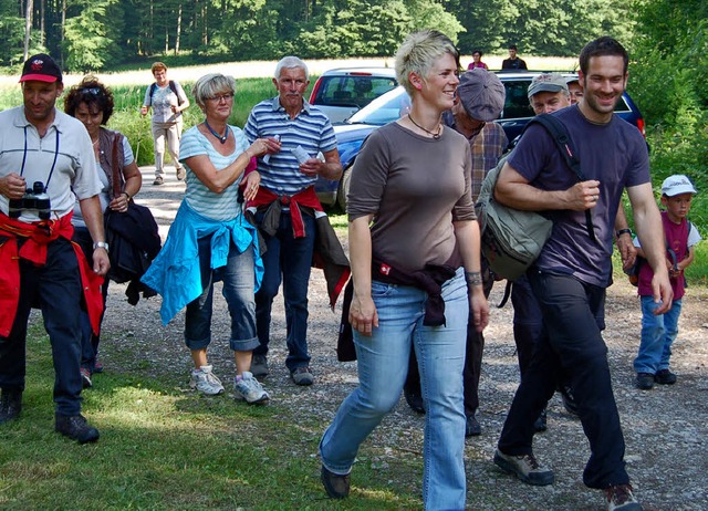 Unter der Regie von Silvia Rtschle, R...annwanderung Adelhausen-Eichsel teil.   | Foto: Petra Wunderle