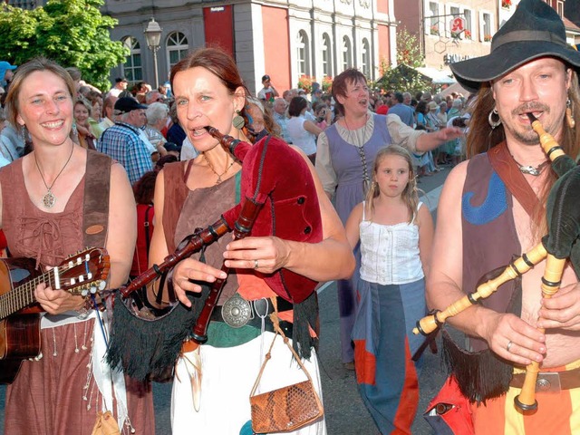 Vom 13. bis 15. Juli ist wieder Historisches Marktplatzfest in Waldkirch.  | Foto: Hubert Bleyer