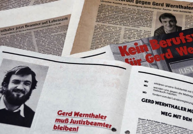 Der Radikalenerlass und der Fall Gerd ...r  Justizbeamte das Verfahren gewann.   | Foto: Sabine Ehrentreich