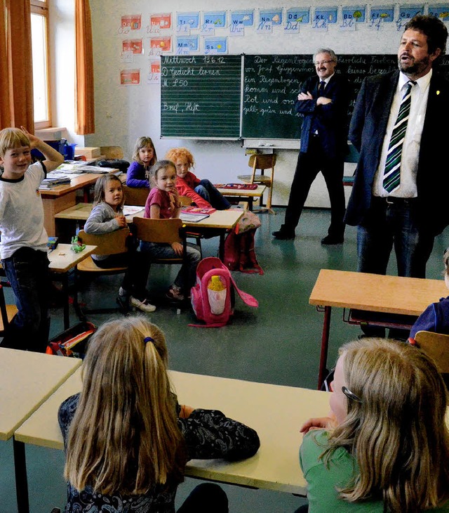 Die Frderung von Kindern ist dem Land...le (Foto) und im Kindergarten Station.  | Foto: Sebastian Barthmes