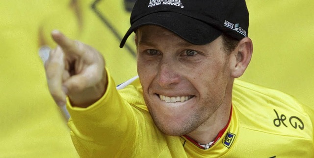 Lance Armstrong im Tour-de-France-Gelb  | Foto: afp