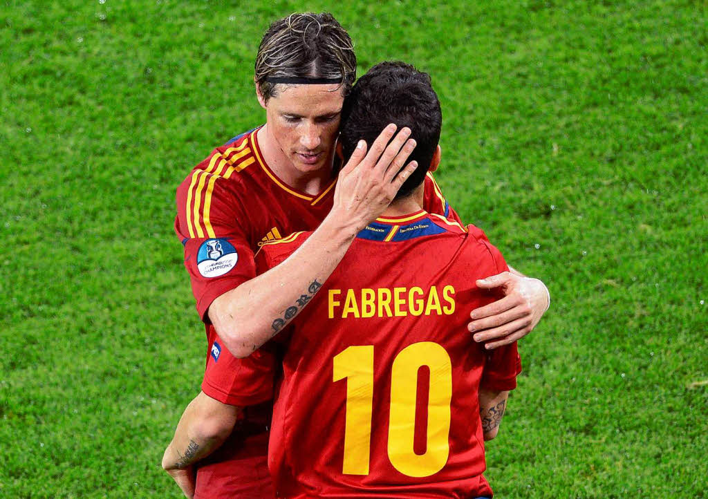 Erhielt zunchst den Vorzug vor Fabregas: der zweifache Torschtze Fernando Torres