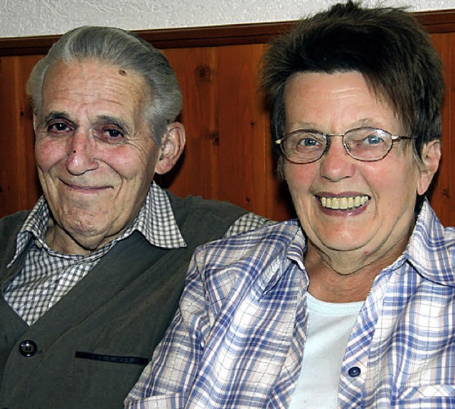 Sophie und Eugen Lffler sind 50 Jahre verheiratet.   | Foto: Eva Korinth