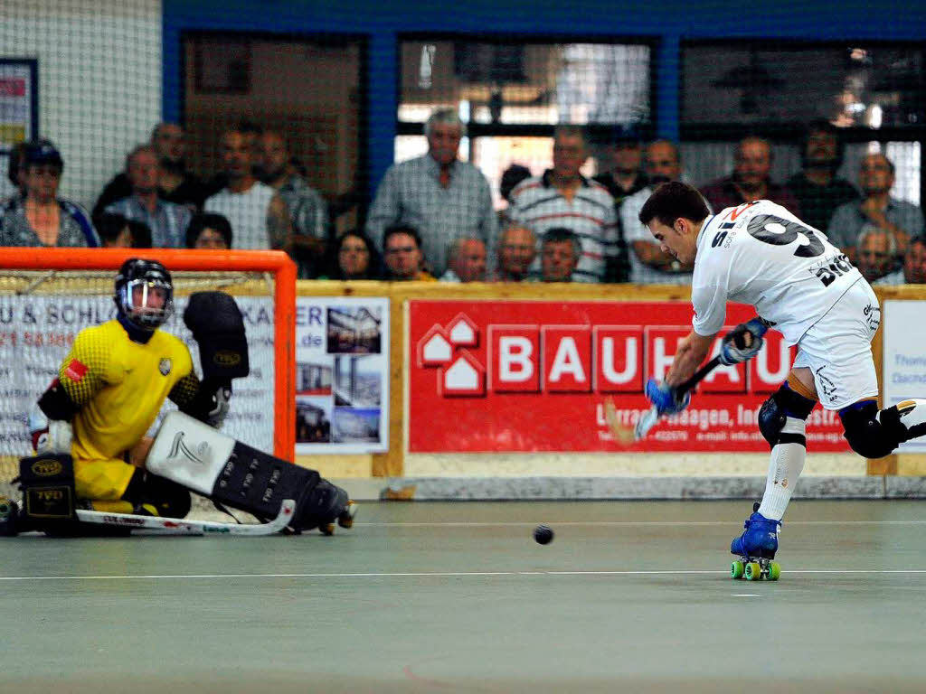 Weil am Rhein ist eine Hochburg im Rollhockey – dementsprechend war die Stimmung beim Meisterschaftsfinale.