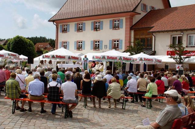 Festgottesdienst auf Dorffestmeile