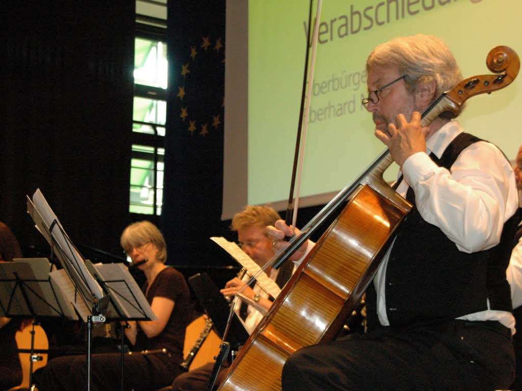 Das Lehrersalonorchester der Musikschule lieferte die musikalische Note.