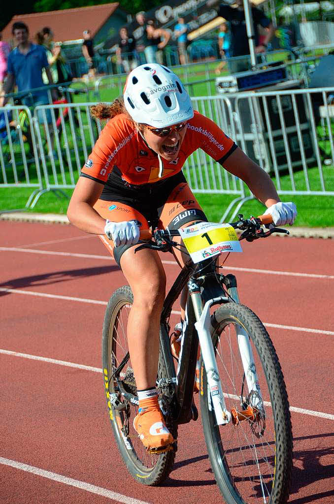 Elisabeth Brandau (RSC Schnaich): Die 26-Jhrige darf sich als allererste Deutsche Meister im Mountainbike XC Sprint nennen.