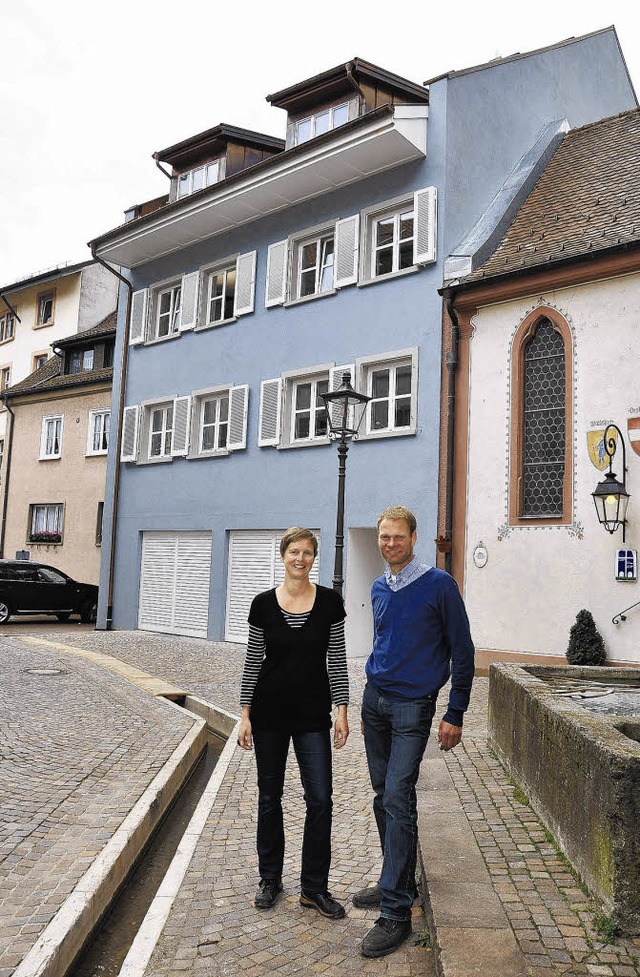 Das Architektenehepaar Sabine Martin u...us in der Rheinstrae 51 in Waldshut.   | Foto: BINGOLD