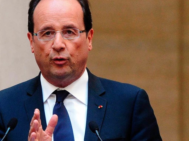 Klarer Sieger der Parlamentswahl: Staatsprsident Franois Hollande    | Foto: AFP