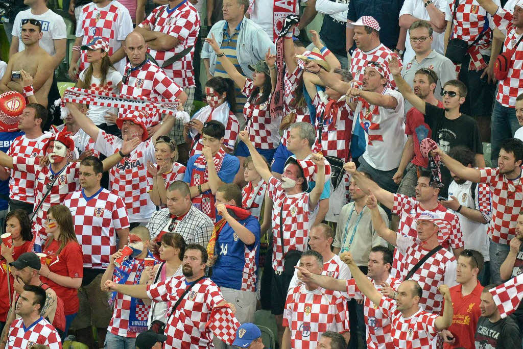 Kroatische Fans...