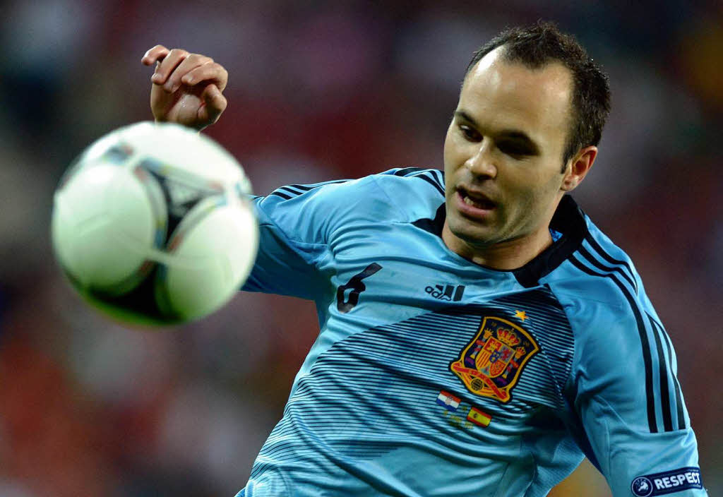 Den Ball im Blick: Andreas Iniesta