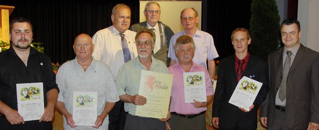 Endingen. Die beim Jubilumsabend 100 ... Wissert die die Ehrungen vorgenommen.  | Foto: Roland Vitt