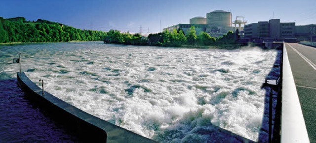 Das dienstlteste Atomkraft der Welt: ...KW Beznau unweit der deutschen Grenze   | Foto: AXPO