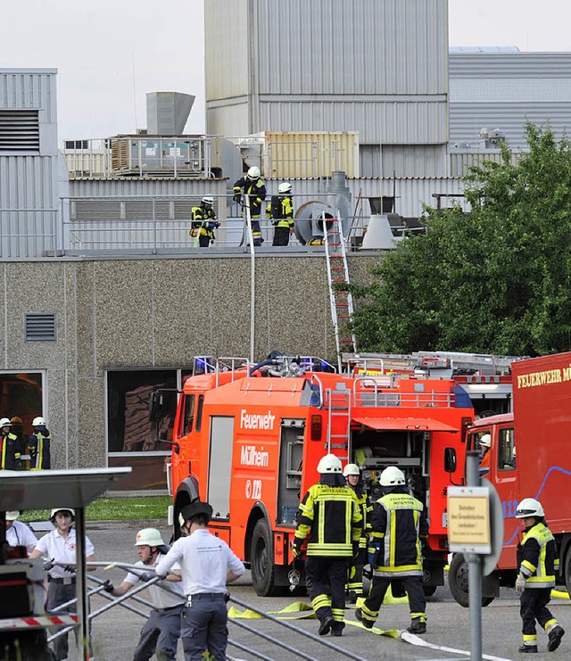 Grobung fr die Mllheimer Feuerwehr...euz bei der  ehemaligen Buckbee Mears   | Foto: Volker Mnch