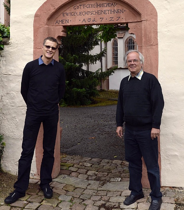 Felix Ketterer (links), knstlerischer...des Kuratoriums der Weingartenkonzerte  | Foto: Ralf Burgmaier