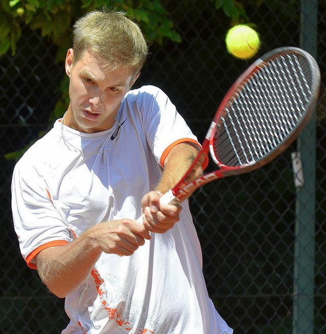 Einsatz offen: Danilo Casanova vom TC Rheinfelden   | Foto: kaufhold