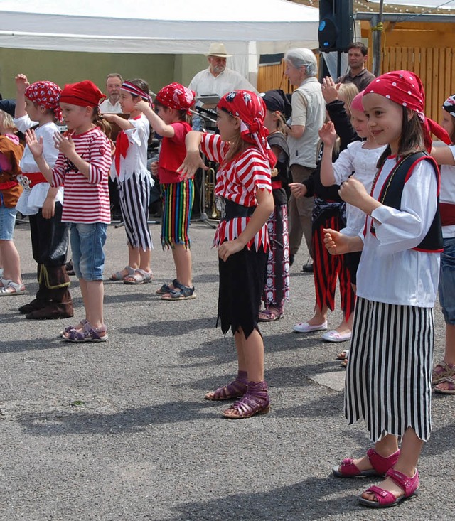 Viel Applaus bekamen die Turn Kids des...erbolzheim fr ihren Piratenauftritt.   | Foto: Jrg Schimanski