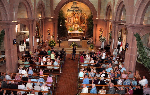 Die Pfarrkirche St. Johannes Baptista ...meinde Forchheim zur 1250-Jahr-Feier.   | Foto: Michael Haberer