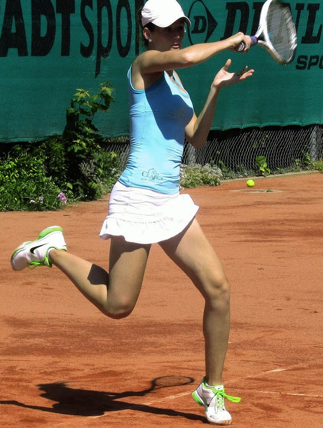 Veronika Zatekova, die Spitzenspieleri... unterlag beim FTC aber mit 3:6, 2:6.   | Foto: Gnther Jassok