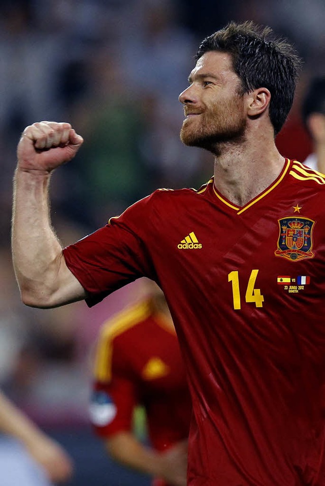 &#8222;Manchmal muss man die Linien du...paniens Doppeltorschtze Xabi Alonso.   | Foto: dpa