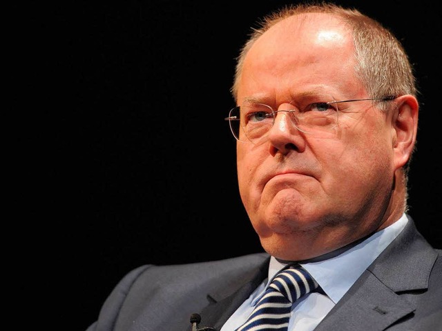 &#8222;Die Spareinlagen in Deutschland...; &#8211; bekrftigt Peer Steinbrck.   | Foto: dpa