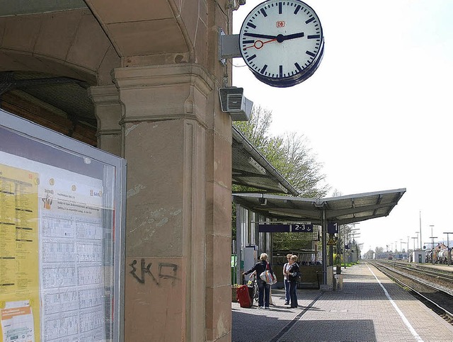 Die Bahn investiert  in den  Bahnhof.   | Foto: Ingrid Bhm-Jacob