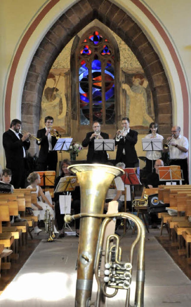 Mit einer Sonata fr sechs Trompeten w...che St. Georg am Samstagabend erffnet  | Foto: Markus Zimmermann, Markus Zimmermann